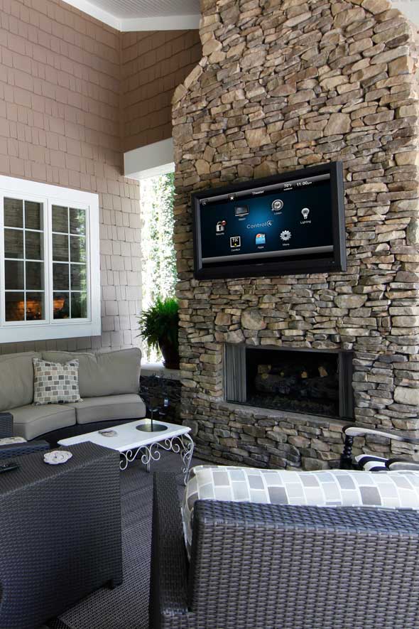 Outdoor televisions and outdoor speakers for Atlanta backyards